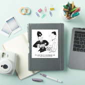 Sticker Le policier a Accordion Cartoon. (Couverture iPad)