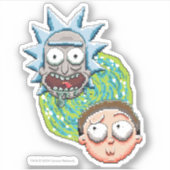 Sticker Le Portrait de Rick et Morty (Devant)