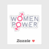 Sticker Le pouvoir des femmes (Feuille)