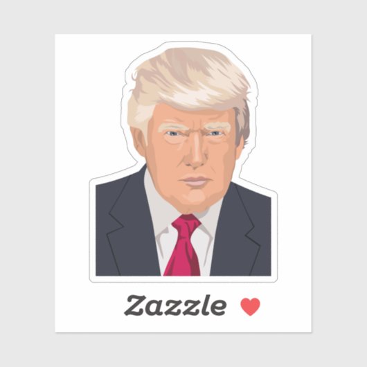 Sticker Le président Donald Trump (Feuille)