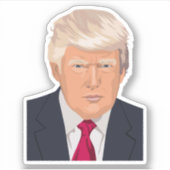 Sticker Le président Donald Trump (Devant)