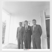 Sticker Le président John Kennedy et les frères American C (Feuille)