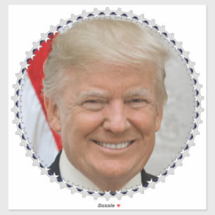 Sticker Le président Trump Portrait