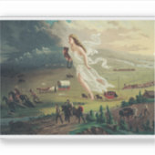 Sticker Le Progrès américain par John Gast (Devant)