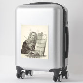Sticker Le prophète Moïse avec les tablettes de la loi (Sur valise)