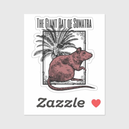 Sticker Le Rat géant de Sumatra Holmesian Sherlock Holmes (Feuille)