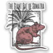 Sticker Le Rat géant de Sumatra Holmesian Sherlock Holmes (Recto)