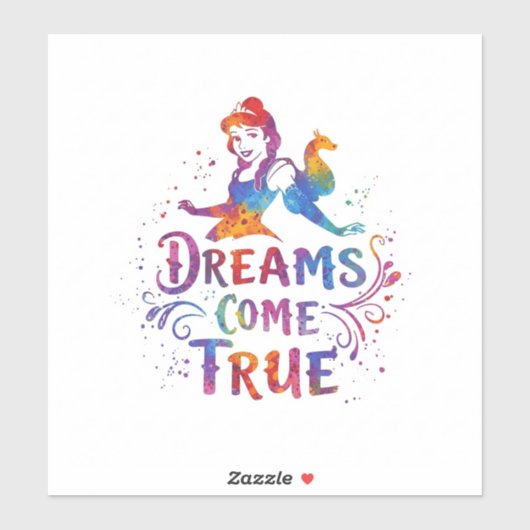 Sticker "Le rêve devient réalité" (Feuille)