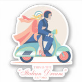 Sticker Le rêve italien - Le Lotus Blanc (Devant)