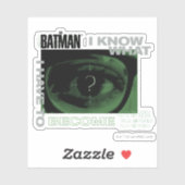 Sticker Le Riddler "Je Sais Ce Que Je Dois Devenir" (Feuille)