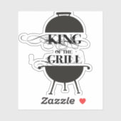 Sticker Le Roi Du Grill (Feuille)