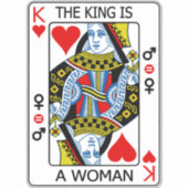 Sticker Le roi est une femme (Devant)