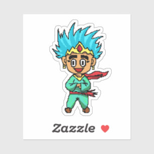 Sticker Le Roi Pixel Errant   Retro Sidekic