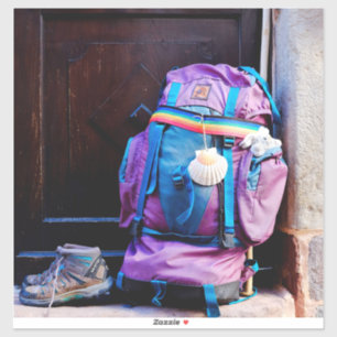 Sticker Le sac à dos du pèlerin