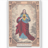Sticker Le Sacré-Cœur de Jésus (Devant)