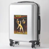 Sticker Le Sandow Eugen Sandow Vaudeville Weightlifter (Sur valise)