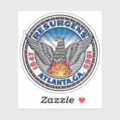 Sticker Le Sceau d'Atlanta, Géorgie (Feuille)