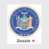 Sticker Le sceau de l'état de New York (Feuille)