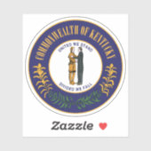 Sticker Le sceau de l'état du Kentucky (Feuille)