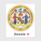 Sticker Le sceau de l'état du Maryland (Feuille)