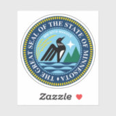 Sticker Le sceau de l'état du Minnesota (Feuille)