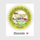 Sticker Le sceau de l'état du Nevada (Feuille)