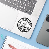Sticker Le sceau de Tampa, Floride (Ordinateur portable avec iPhone)