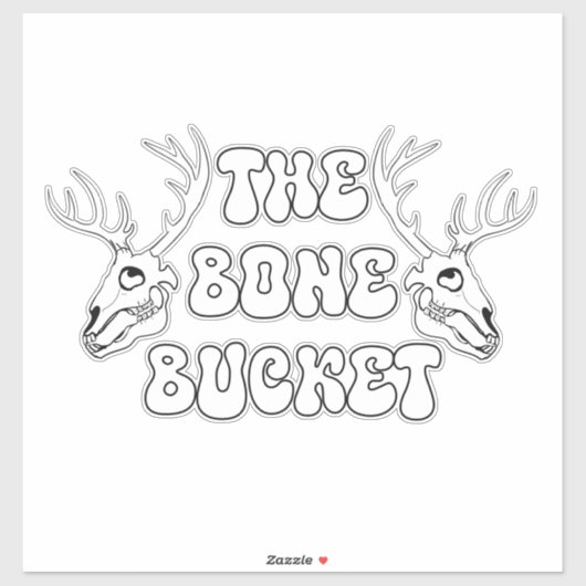 Sticker Le seau d'os (Feuille)