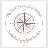 Sticker Le Seigneur établit son bâton de pas (Feuille)