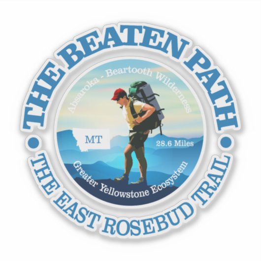 Sticker Le sentier battu (Hiker C) (Devant)