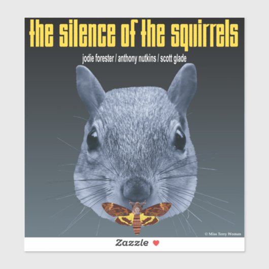 Sticker Le silence des écureuils - une parodie (Feuille)