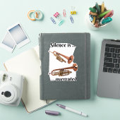 Sticker Le silence est surévalué - Trumpet (Couverture iPad)