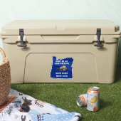 Sticker Le soldat de l'État de l'Oregon n'est pas un casto (Glacière)