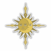 Sticker Le soleil et la lune (Devant)