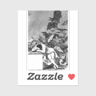 Sticker Le sommeil de la raison produit des monstres, Goya