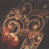 Sticker Le son de la musique Art Abstrait (Devant)