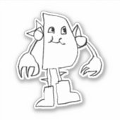 Sticker Le super mécanicien Philly de Declan (Devant)