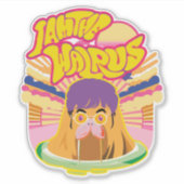 Sticker Le Super Walrus - Vibes Rock Retro (Devant)