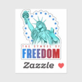 Sticker Le symbole de la liberté | 2"x 2"- transparent bri (Feuille)