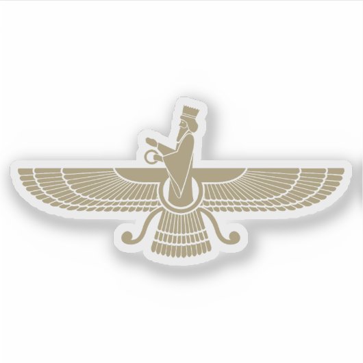Sticker Le symbole Faravahar, Iran (Devant)