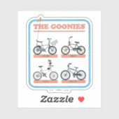 Sticker Le tableau des vélos de Goonies (Feuille)