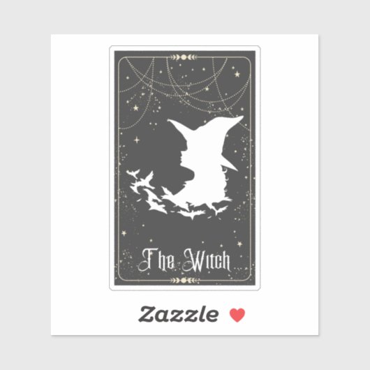 Sticker Le Tarot de sorcière (Feuille)