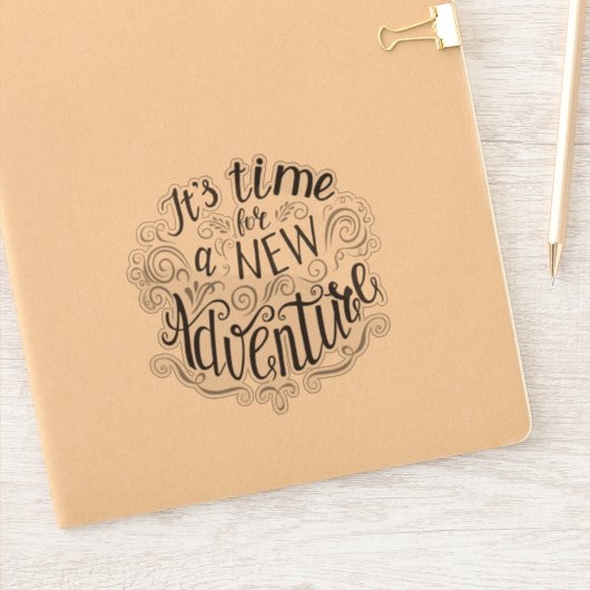 Sticker Le temps d'une nouvelle aventure (Carnet)