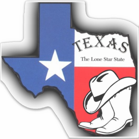 Sticker Le Texas, l'État étoilé (Devant)