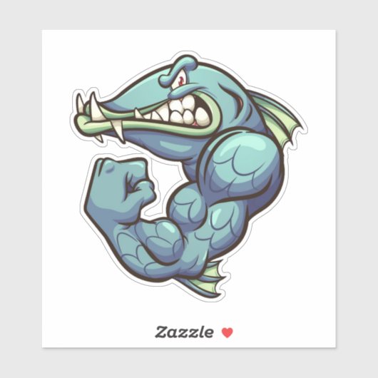 Sticker Le type dur - Barracuda (Feuille)