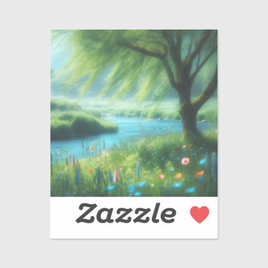 Sticker Le vent dans le vent (Feuille)