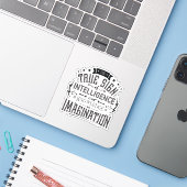 Sticker Le Véritable Signe D'Intelligence (Ordinateur portable avec iPhone)