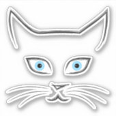 Sticker Le visage de Chat (Devant)