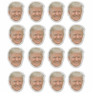 Sticker Le visage de Trump et Donald Trump