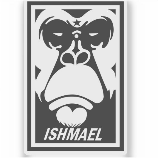 Sticker Le visage d'Ismaël (Devant)